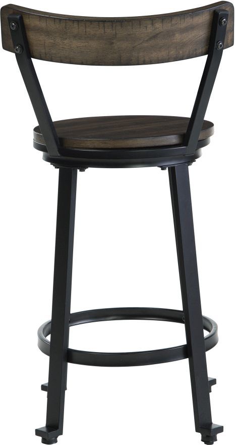 Signature Design by Ashley® Melenski Grayish Brown/Black Counter Stool-2