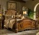 Michael Amini® Villa Valencia Classic Chestnut California King Low Poster Bed-1