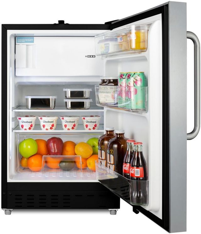 Summit® 2.7 Cu. Ft. Stainless Steel Under the Counter Refrigerator-2