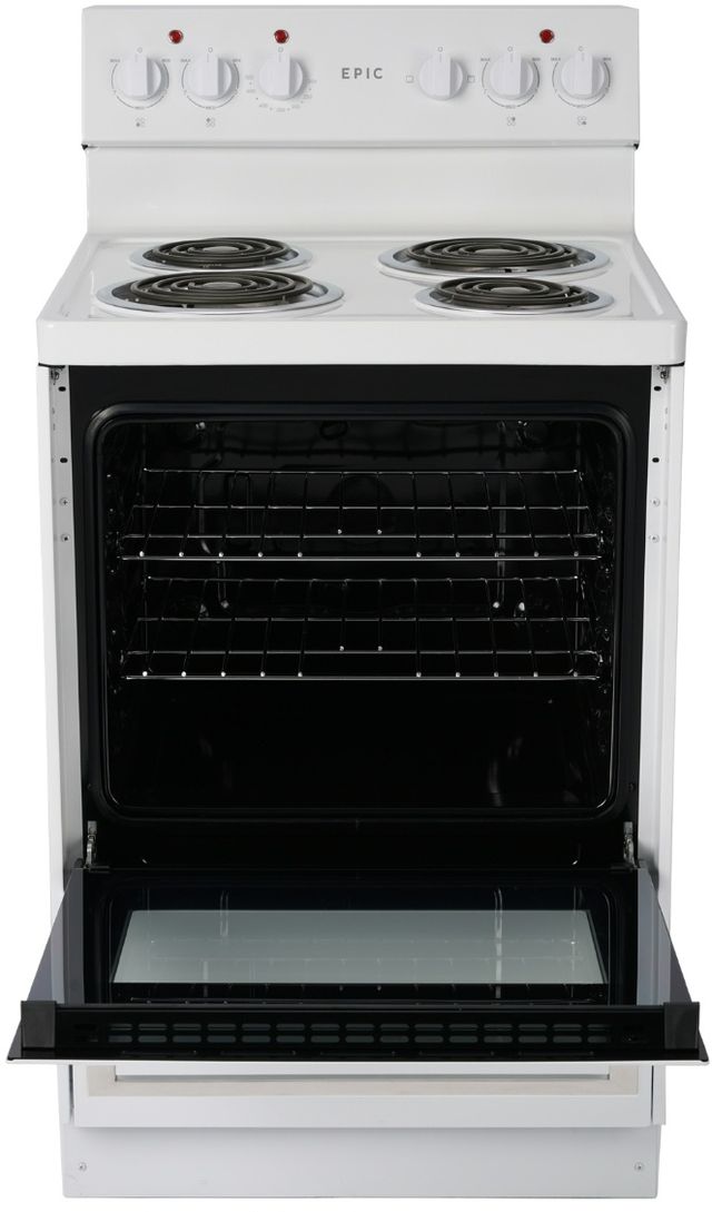 Epic® 24" White Freestanding Electric Range-3