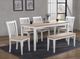 TEI Natural/White Dining Bench-1