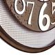 YHD BrownWhite Wall Clock-2