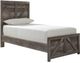 Signature Design by Ashley® Wynnlow Gray Youth Twin Crossbuck Panel Bed-0
