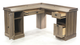 Sauder® Barrister Lane® Salt Oak® L-Shaped Desk-1