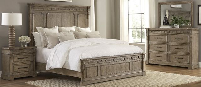 Liberty Furniture Town & Country 4-Piece Dusty Taupe Queen Bedroom Set-0