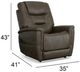 Flexsteel® Shaw Driftwood Brown Power Lift Recliner with Power Headrest and Lumbar-2