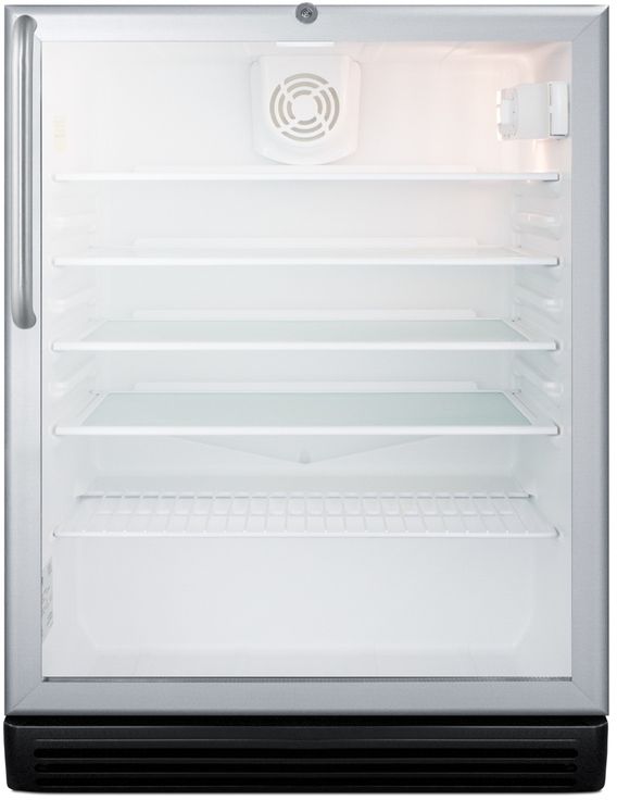 Summit® Commercial Series 24" 5.5 Cu. Ft. Stainless Steel Beverage Center-0