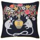 Stylecraft Tinck Dark Blue/Pink Throw Pillow-0