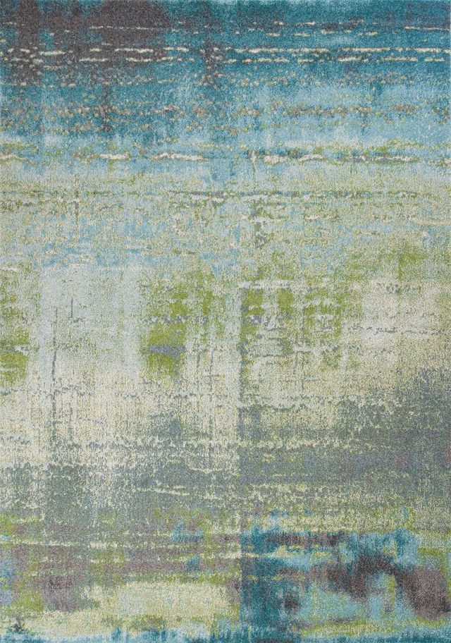 KAS Rugs Illusions Blue/Green Escape 5'x8' Rug-0