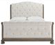 Signature Design by Ashley® Ardenfield Beige/Light Brown King Upholstered Sleigh Bed-2