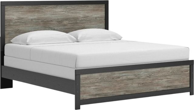 Signature Design by Ashley® Broachmyn 3-Piece Black/Gray King Panel Bedroom Set-2