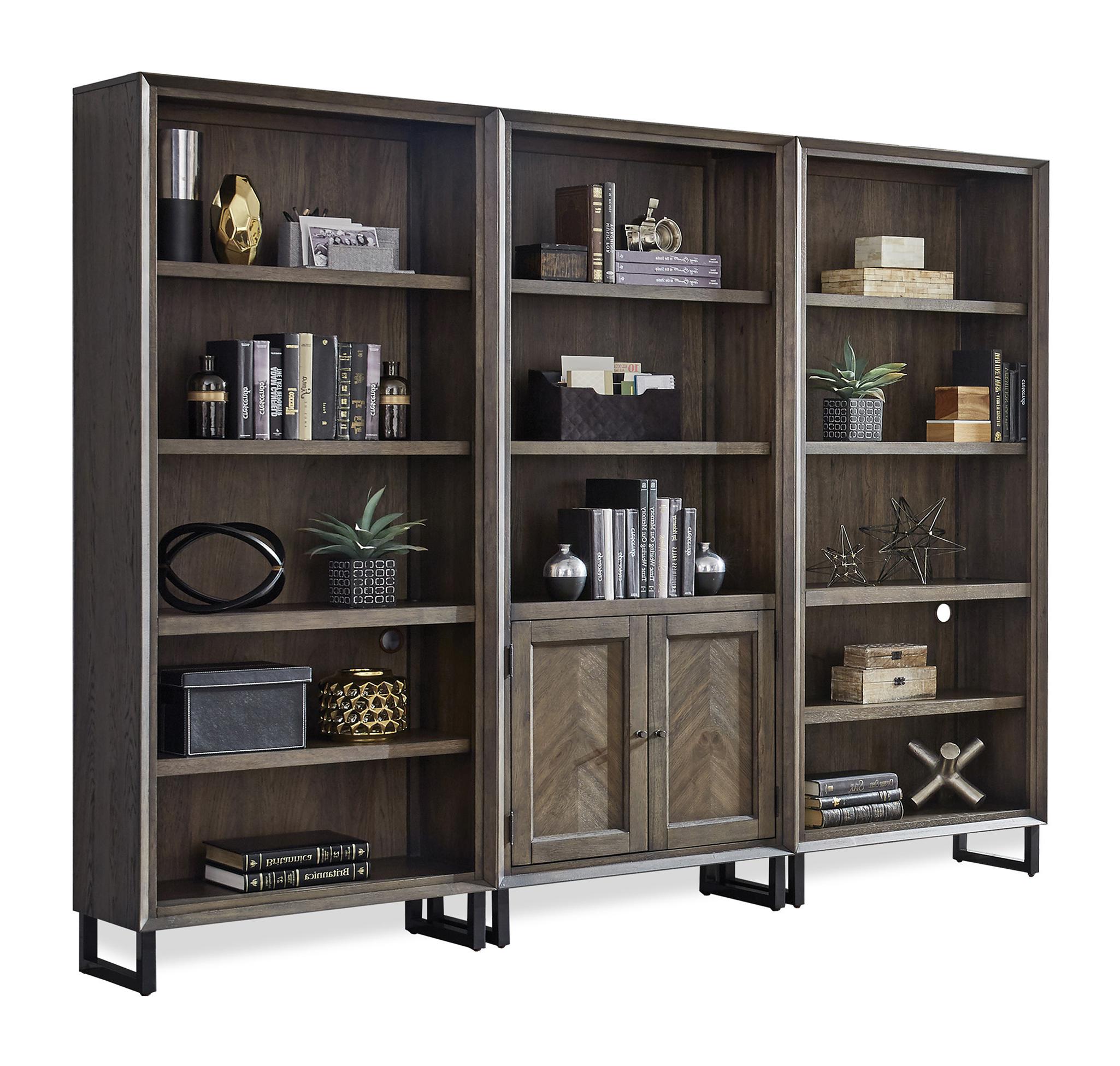 aspenhome Harper Point Fossil Door Bookcase - Thumbnail 5