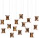 Currey & Company Alsop Black/Brown Rectangular Multi-Drop Pendant Lighting-0