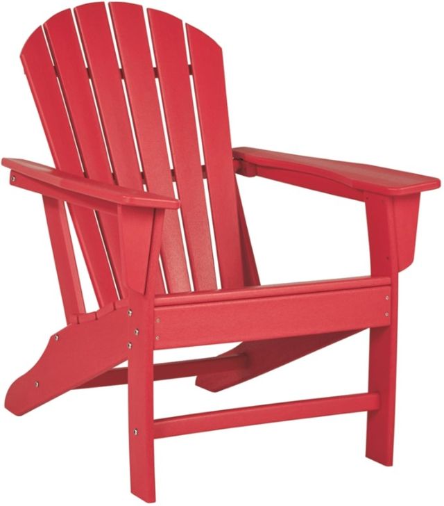 Signature Design by Ashley® Sundown Treasure 2-Piece Red Outdoor Seating Set-1