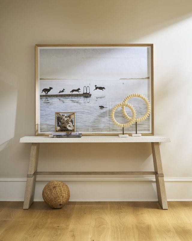 Universal Explore Home™ Oasis White Dockside Console Table-1