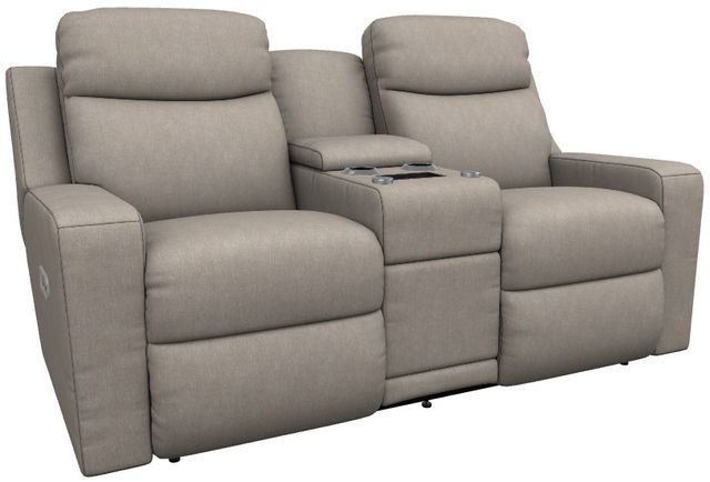 La-Z-Boy® Emmons Ivory Power Reclining Loveseat with Console, Headrest, and Lumbar-0