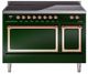Ilve® Nostalgie II Noblesse 48'' Emerald Green Pro Style Induction Range with Copper Trim-0