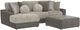 Jackson Furniture Canyon 3-Piece Fawn/Umber Left-Arm Facing Sectional and Ottoman-0