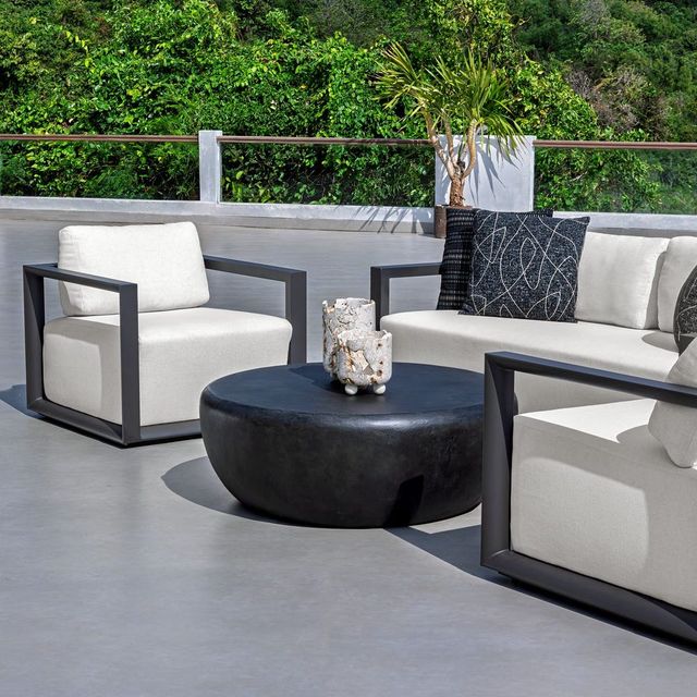 Uttermost® Jones Dark Stone Indoor-Outdoor Coffee Table-3