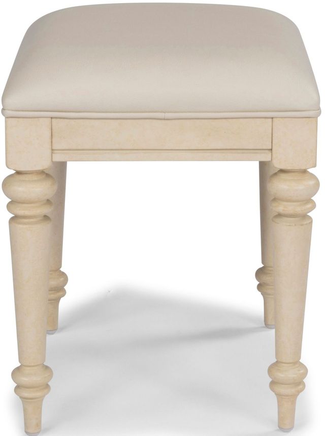 homestyles® Provence Antiqued White Vanity Bench-3