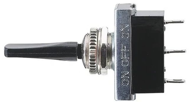 RadioShack 10A at 125 VAC; 6A at 250 VAC SPDT Heavy Duty Center-Off Toggle Switch-0