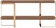 Hooker® Furniture Eleana Light Caramel Console Table with Bronze Base-2