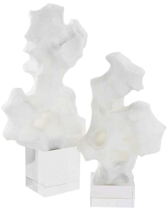 Uttermost® Remnant 2-Piece White Sculpture Set-0
