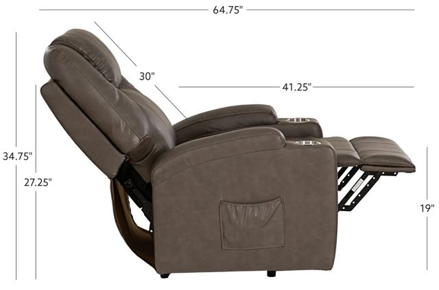 Powell® Phoenix Mushroom Power Lift Recliner-3