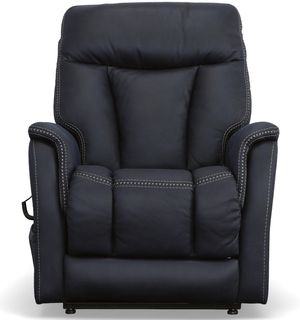 Flexsteel® Atlas Blue Power Lift Recliner with Power Headrest and Lumbar