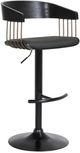 Armen Living Larisa Black Adjustable Height Stool-0