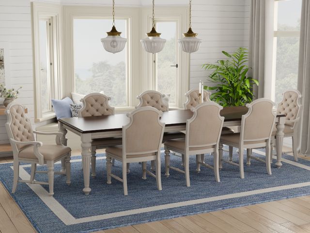 Dynasty Dining Set, 2 Arm Chairs Free!-3