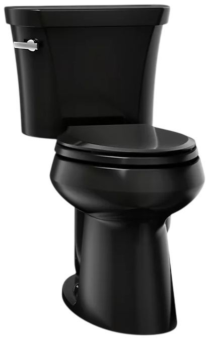 KOHLER® Highline® Black 2-Piece Elongated Toilet, 1.28 gpf-0