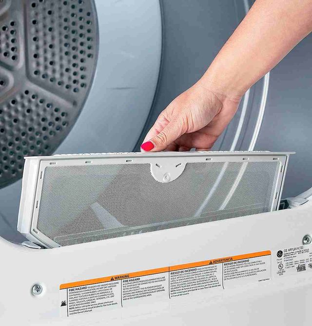 Scratch N' Dent Hotpoint 6.2 Cu. Ft. White Electric Dryer-3