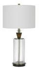 Cal® Lighting & Accessories Sherwood Glass/Dark Bronze Table Lamp-0