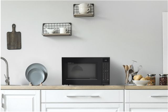 Sharp® 1.5 Cu. Ft. Black Countertop Microwave-5