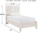 Signature Design by Ashley® Paxberry Whitewash Youth Twin Panel Bed-4