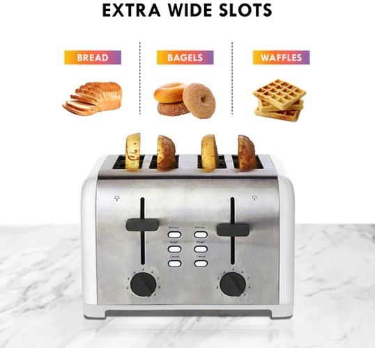 Kenmore® 4 Slice White and Stainless Steel Toaster-4