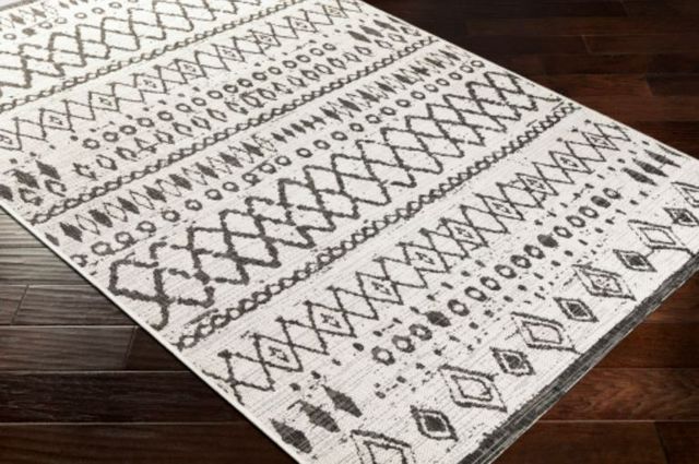 Surya Eagean Black/White 4'x6' Area Rug-3