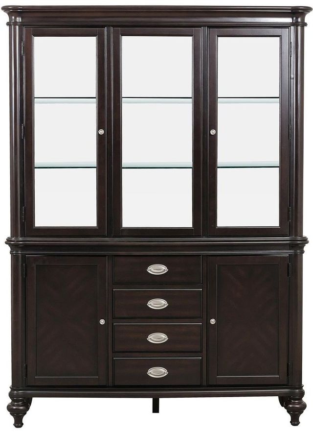Homelegance® Marston Dark Cherry Buffet and Hutch-2