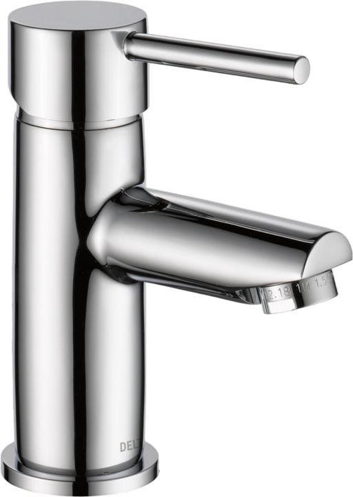 Delta Modern Chrome Single Handle Project Pack Faucet- Low Flow with Drain,1.2 GPM-0