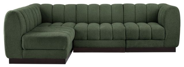 Meridian Furniture Quinn 4-Piece Green Sectional-1