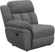 Coaster® Bahrain Charcoal Sectional LAF Recliner-1