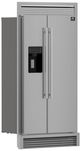 FORNO® Salerno 36 in. 20.0 Cu. Ft. Stainless Steel Freestanding Side-by-Side Refrigerator-1