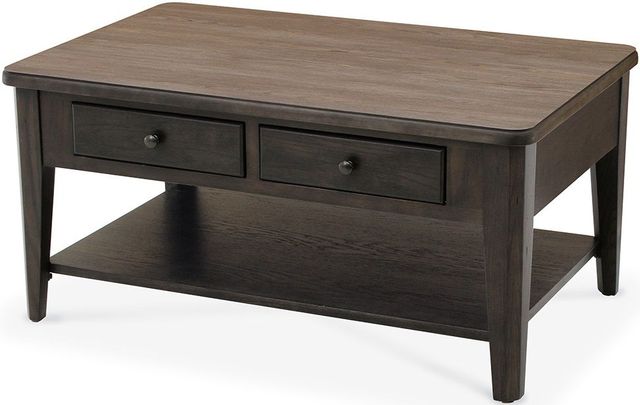 Peters-Revington™ Casual Choices™ Light Gray Cocktail Table with Dark Gray Base-1