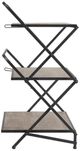 A & B Home Black/Brown 3 Layer Shelves-2