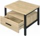ACME Furniture Yawan Oak Accent Side Table with Black Frame-3
