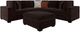 Coaster® Lakeview 6-Piece Dark Chocolate Modular Sectional-0