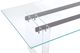 Modus Furniture Crossroads 2.0 Moorea Clear/Bronze Double Pedestal Rectangular Dining Table-3
