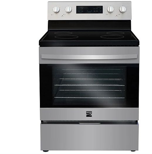 Kenmore® 30" Black and Fingerprint Resistant Stainless Steel Freestanding Electric Range with Air fry-0