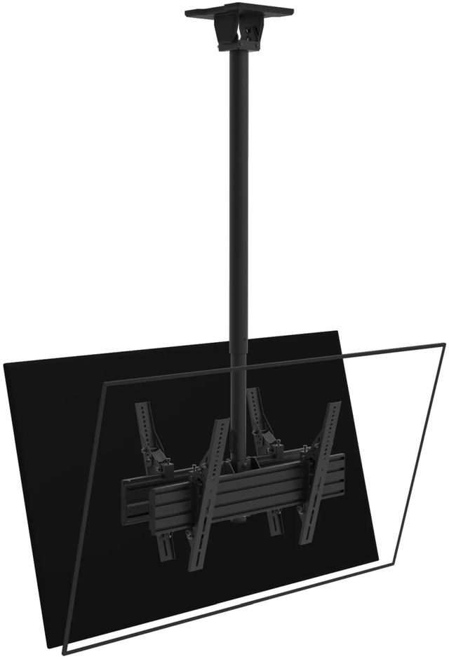 Kanto Black Back to Back Ceiling TV Mount-2